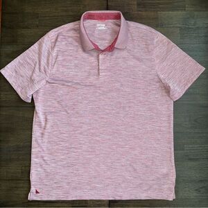 UNTUCKit Men’s Short Sleeve Hannifer Polo Red/Maroon XL